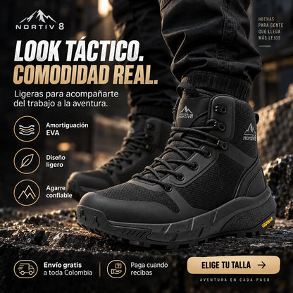 BOTAS TÁCTICAS PARA HOMBRE