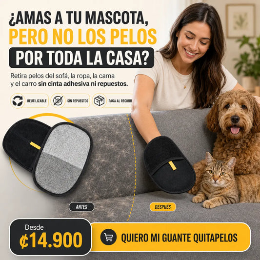 ¡BASTA DE PELOS DE MASCOTA POR TODA LA CASA!